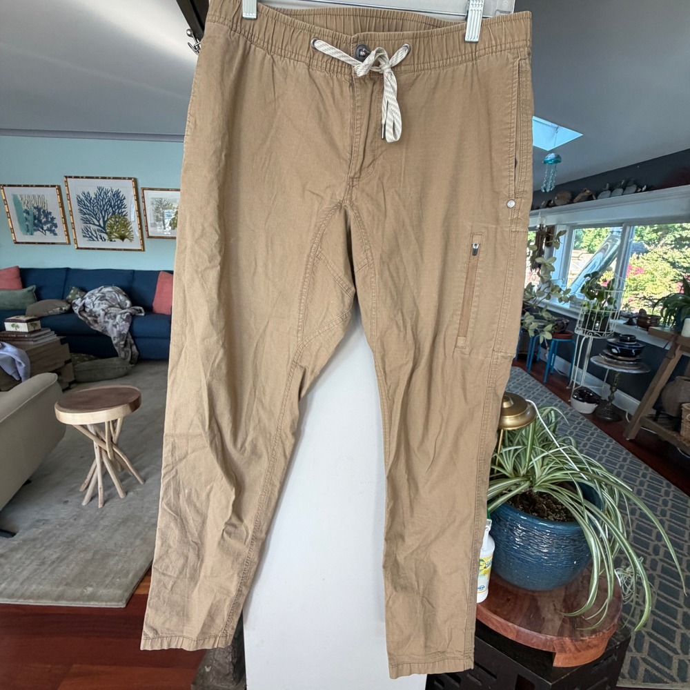 Vuori Ripstop Climber Pants Mens Medium Brown Excellent Stretch Hiking Gorpcore